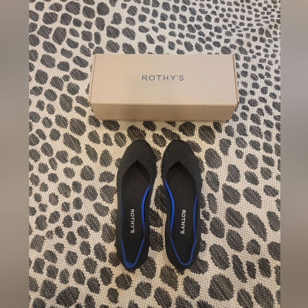 Rothy's Black Flats 8.5